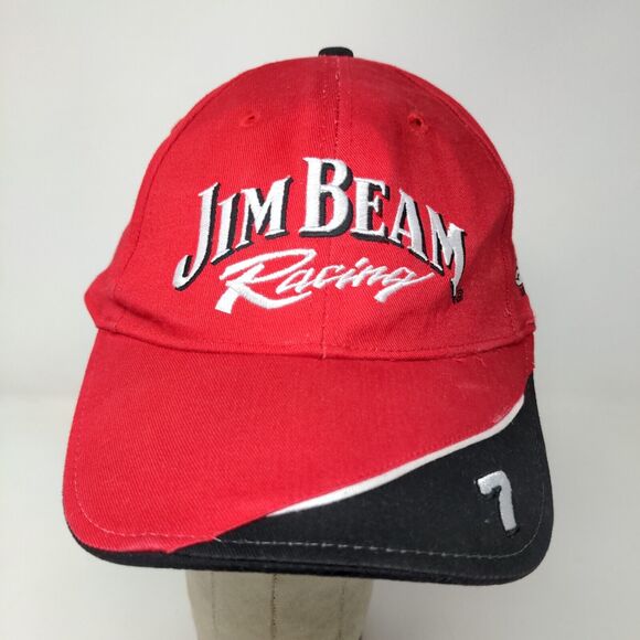 Drink Smart Mens Strapback Jim Beam Racing Hat Robby Gordon Motorsports Red OSFA - Picture 3 of 14